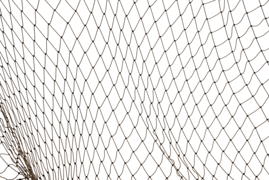 Football or tennis net. Rope mesh on a white background close-up