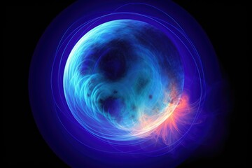 Ozone holes, a natural phenomenon in our atmosphere. AI Generative