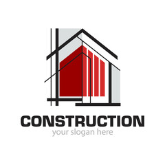 Construction Logo Design Illustration