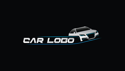 luxury car detailing , premium car rental service or car wash automotive transport logo vector