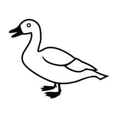 Duck icon illustration.