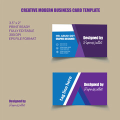 Modern Creative Business Card Template Design
