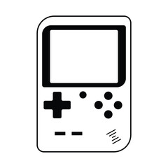 retro Handheld video game console from the 90s. Retro portable console game isolated on white background © Usman Tahir Isolated