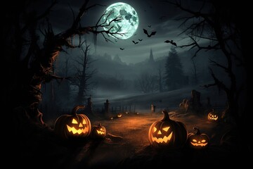 halloween background -Ai