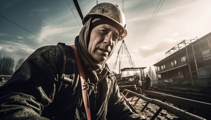 Steelworker at the Construction Site