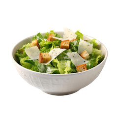 Caesar salad isolated on transparent background
