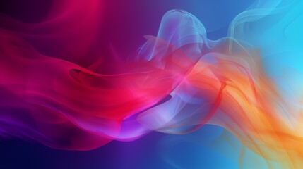Fototapeta premium Gradient trendy vector smoke background copy space. Generative AI