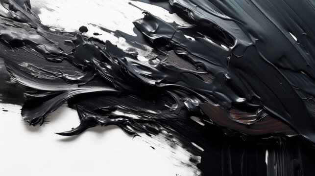 Black Oil Painting Background