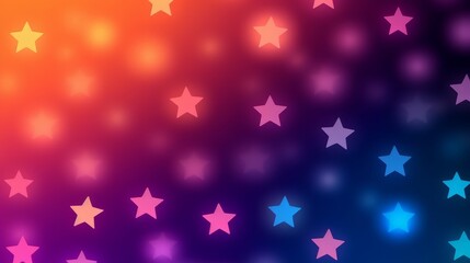 Gradient trendy vector star background copy space. Generative AI