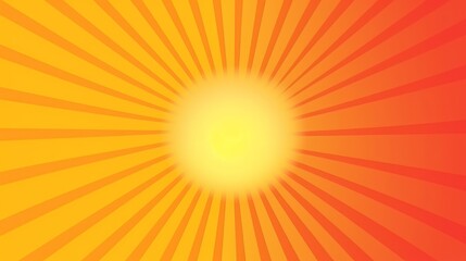 Fototapeta premium Gradient trendy vector sun background copy space. Generative AI