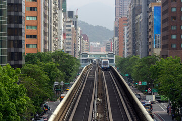 Cityscape of Taipei city, taiwan