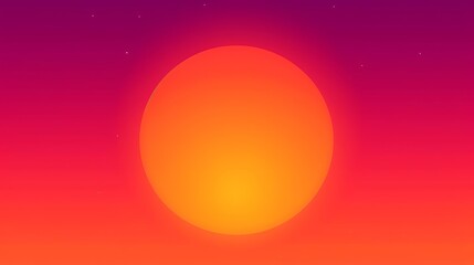 Gradient trendy vector sun background copy space. Generative AI