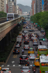Cityscape of Taipei city, taiwan