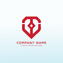 Fototapeta premium Letter TW vector logo design