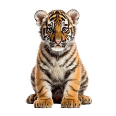 Obraz premium tiger cub transparent background
