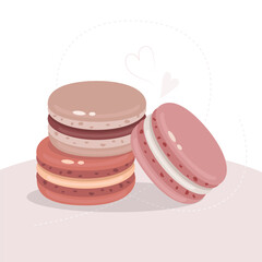  fluffy macaron strawberry mocha coffee vanilla