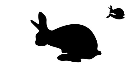 rabbit silhouette