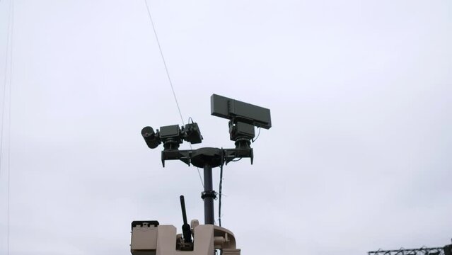 A military system for detecting and shooting down small drones and quadcopters 4k
