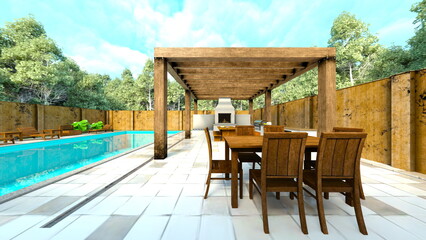 プール付き住宅