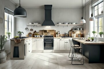 kitchen scandinavian-style interior design