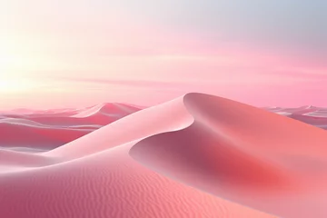 Foto auf Alu-Dibond Sand dunes in the desert sunset © Svante Berg