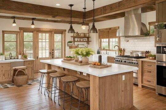 kitchen farmhouse-style interior design
