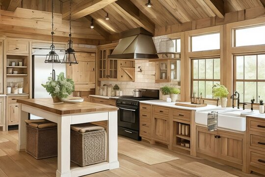kitchen farmhouse-style interior design