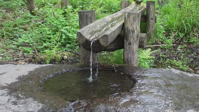 Siegquelle is the source of the river Sieg in the Rothaargebierge mountains in Germany.