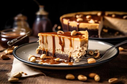 Peanut Butter Pie food photography - made with Generative AI tools