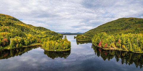 Autumn colors at the Chain of Ponds - Maine State Highway 27