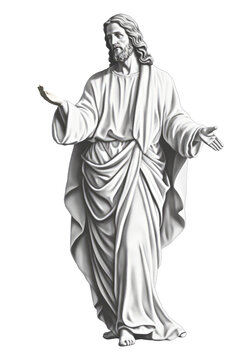jesus christ white robe open arms clip art preview