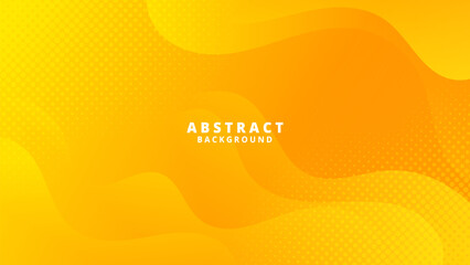 Abstract Yellow liquid background. Modern background design. gradient color. Dynamic Waves. Fluid shapes composition. Fit for website, banners, wallpapers, brochure, posters