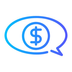 money gradient icon