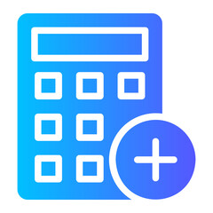 calculator gradient icon