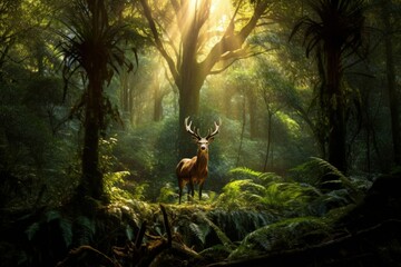 Enchanted Forest - Generative AI - obrazy, fototapety, plakaty