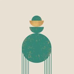 Abstract wall art. Boho wall poster. Mid century design posters. Minimalistic design.