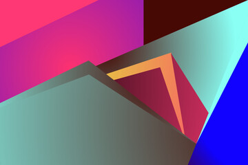 abstract background with colorful triangles