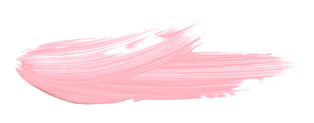 Shiny pink brush watercolor painting isolated on transparent background. watercolor png