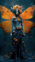 Fototapeta premium the girl with a dragon