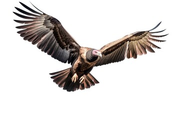Fototapeta na wymiar Vulture with White Background, Generative A.i