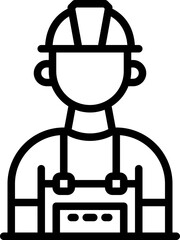 construction man icon