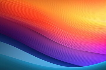 Obraz premium A gradient colorful background with wavy lines. Abstract background created with Generative Ai Technology
