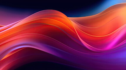 A colorful abstract background with wavy lines. Abstract background created with Generative Ai Technology