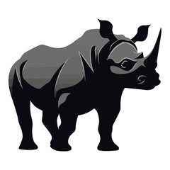 Large rhinoceros standing design