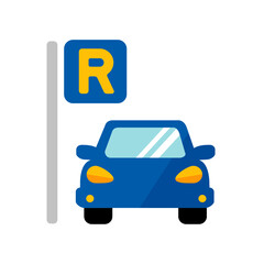 Rent a car vector  icon illustration