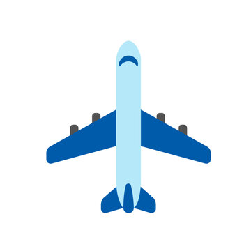 Airplane ( Airport , Travel ) Vector Icon Illustration