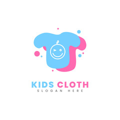 Kids cloth logo. Fashion logo vector, suitable for clothing logos, fashion business or retail business.