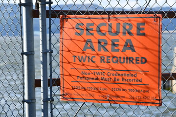 TWIC Required signage