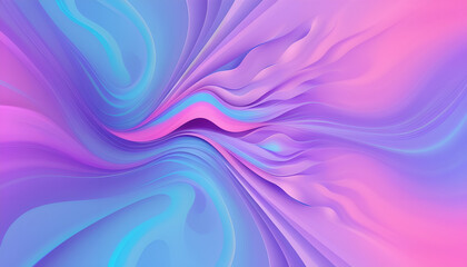 Fototapeta premium Abstract pink and cyan background with waves