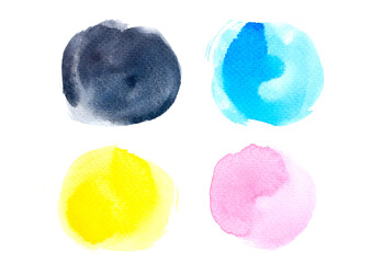 set shades watercolor.